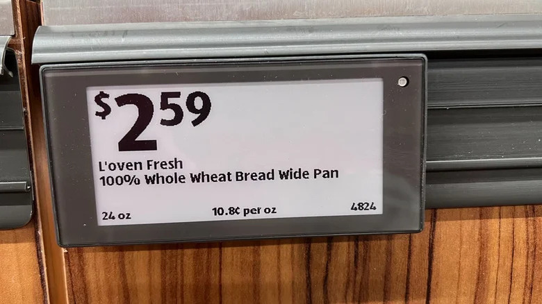 an Aldi price tag