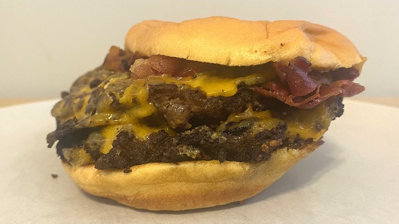 Bacon Cheeseburger from Shake Shack on a plate