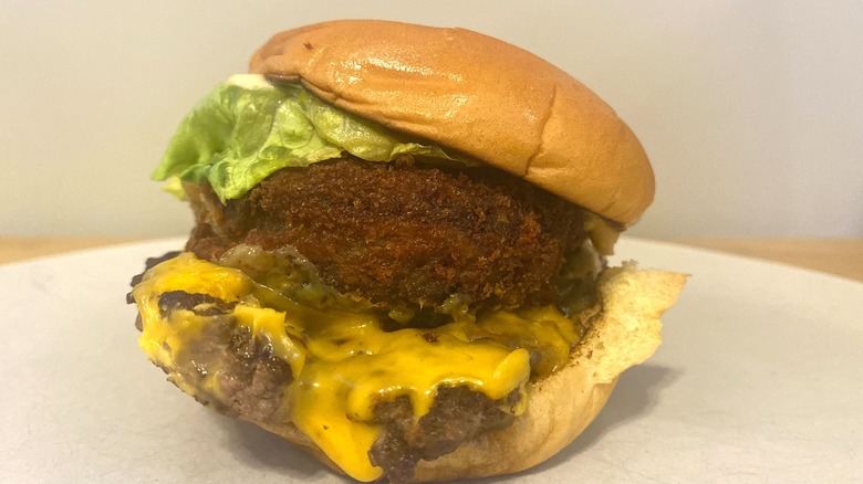 Shack Stack from Shake Shack on a plate