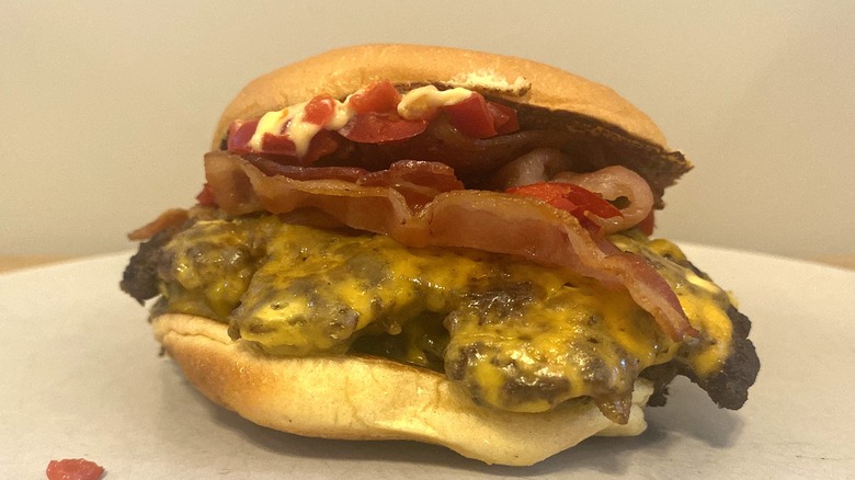 SmokeShack from Shake Shack on a plate