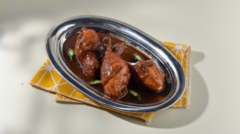 soy poached chicken wings