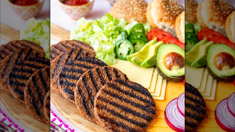 plant-based burger ingredients