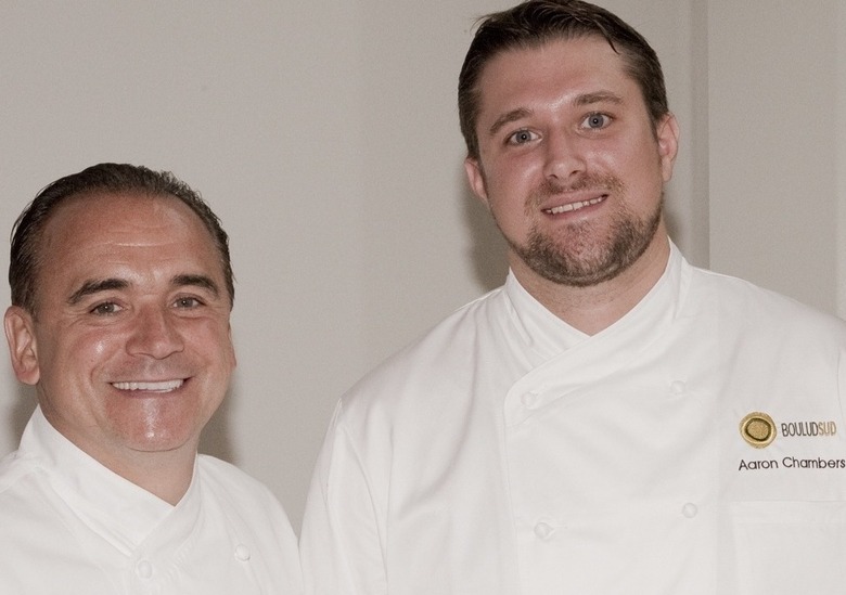 Left to right: Jean-Georges Vongerichten of Nougatine and Aaron Chambers of Boulud Sud.