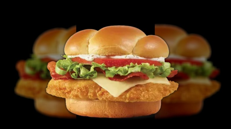 A Wendy's Asiago Ranch Club Sandwich.