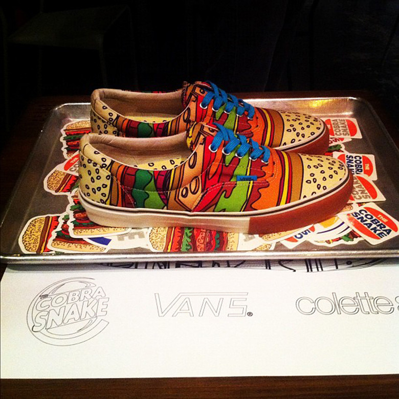 Cobrasnake's vans x colette burger sneaker