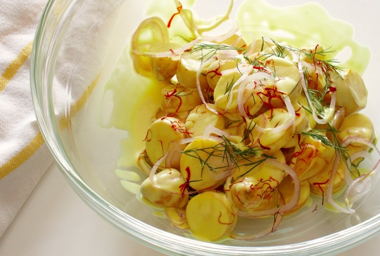 Fingerling Potato Salad With Dill And Lemon-Saffron Vinaigrette Recipe