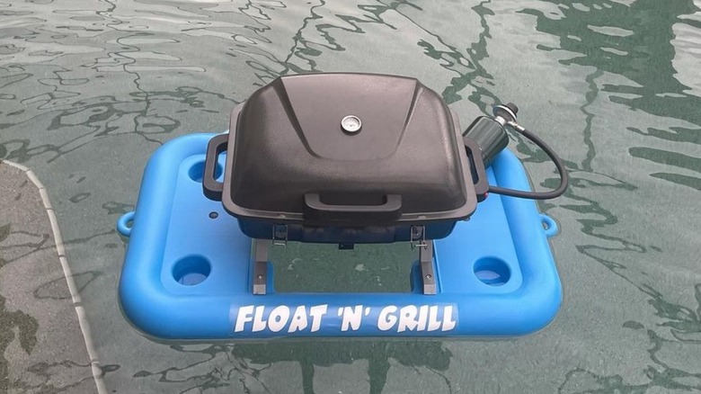 Float 'N' Grill in pool