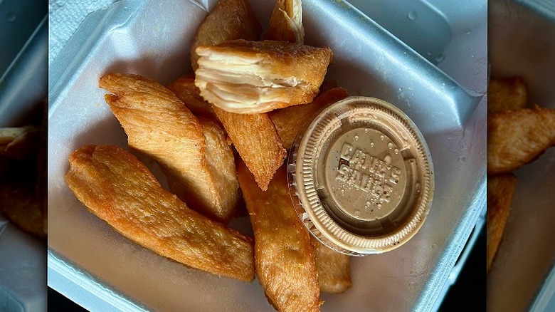 Naked chicken tenders at Raising Cane's