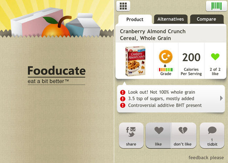 Fooducate allows users to discover in-depth information about food products