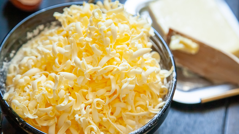 grated butter for pastries and shortbread cookies