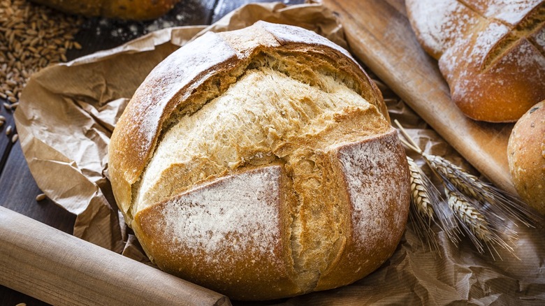 Round loaf of bread