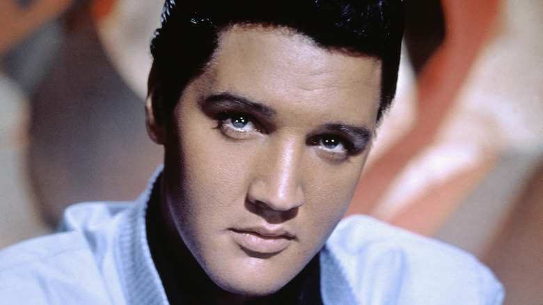 Elvis Presley with white sport jacket