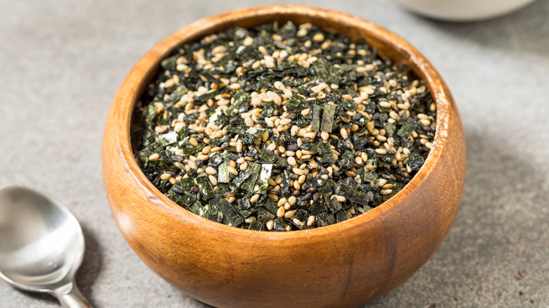 A bowl of furikake seasoning