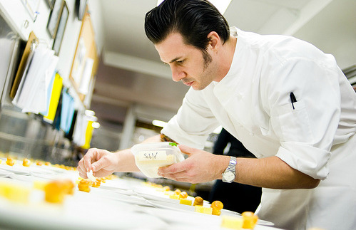 Johnny Iuzzini has worked as Executive Pastry Chef at both Daniel and Jean-Georges.