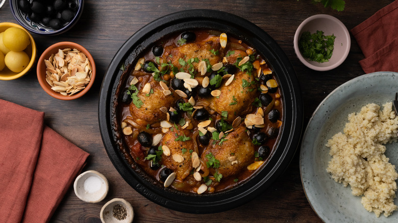 Moroccan-style chicken tagine 