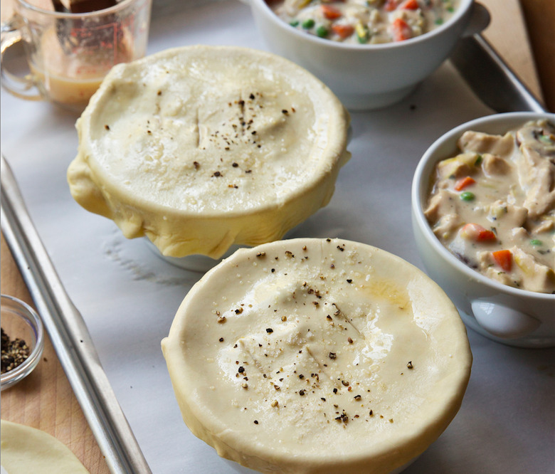 Dress up your chicken pot pie with French accents, like fresh leeks and tarragon.
