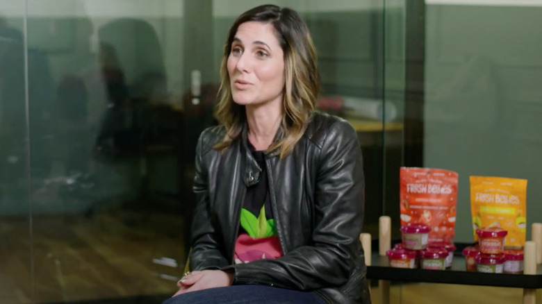 Saskia Sorrosa being interviewed