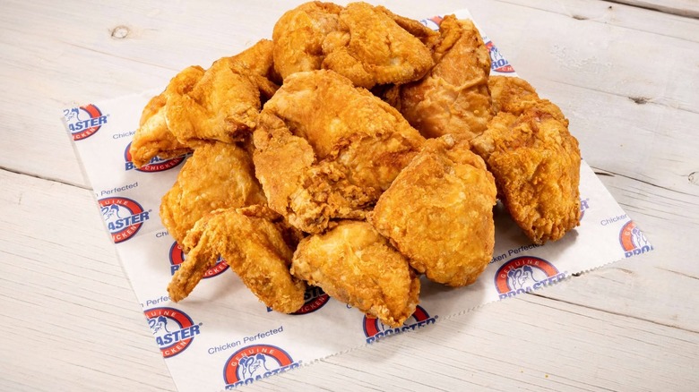 A pile of genuine Broaster chicken