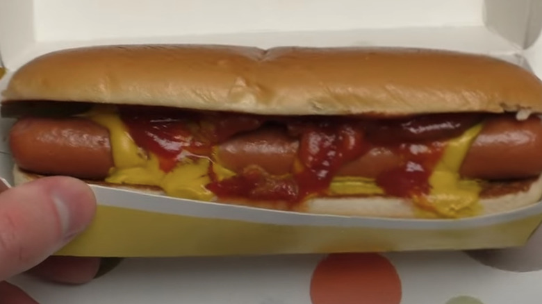McHotdog placed on McDonald's food wrapper