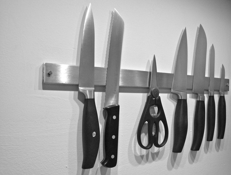 Elevating knife storage, literally. Just make sure your knife magnet is strong.