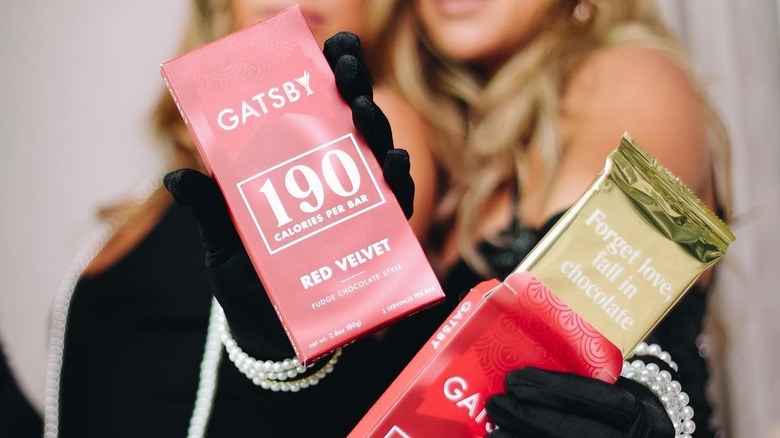 The Cavinder twins promoting Gatsby Chocolate