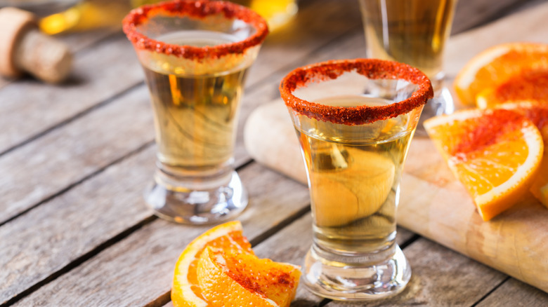 shot of mezcal
