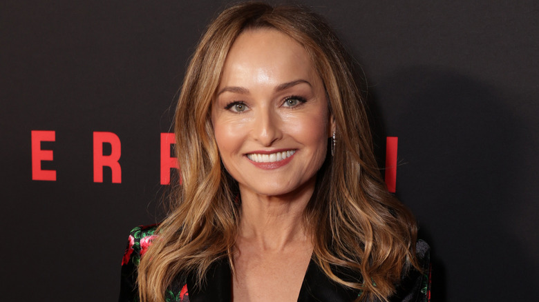 Giada De Laurentiis on step and repeat at Netflix event