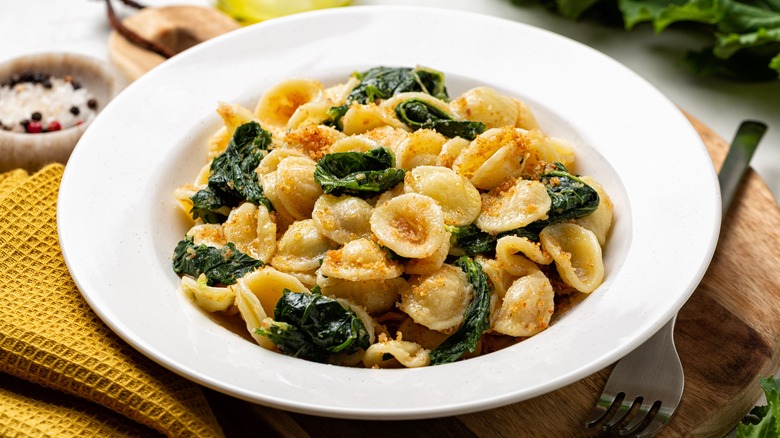 Bowl of orecchiette pasta
