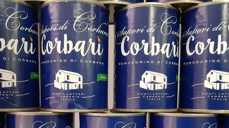 Cans of i sapori di corbara, Giada's favorite canned tomato brand