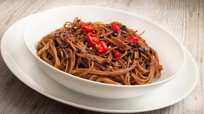 chocolate spaghetti