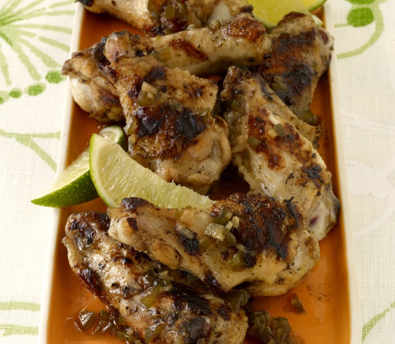 Ginger-Lime Chicken Wings with Rum Glaze