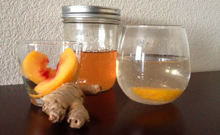 Ginger Peach Shrub Recipe
