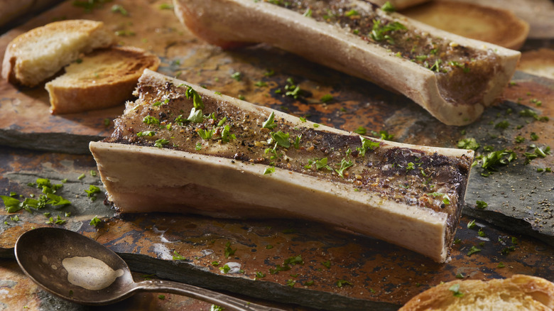 Roasted bone marrow.