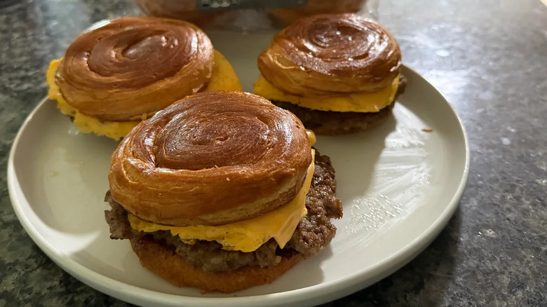 Burgers with Aldi Specially Selected Croissant Buns