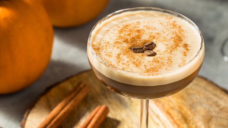 Pumpkin spice espresso martini