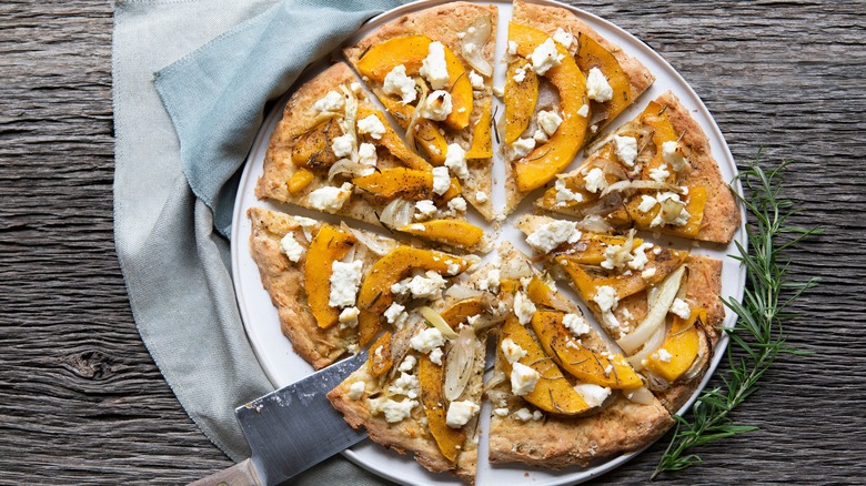 Butternut squash pizza