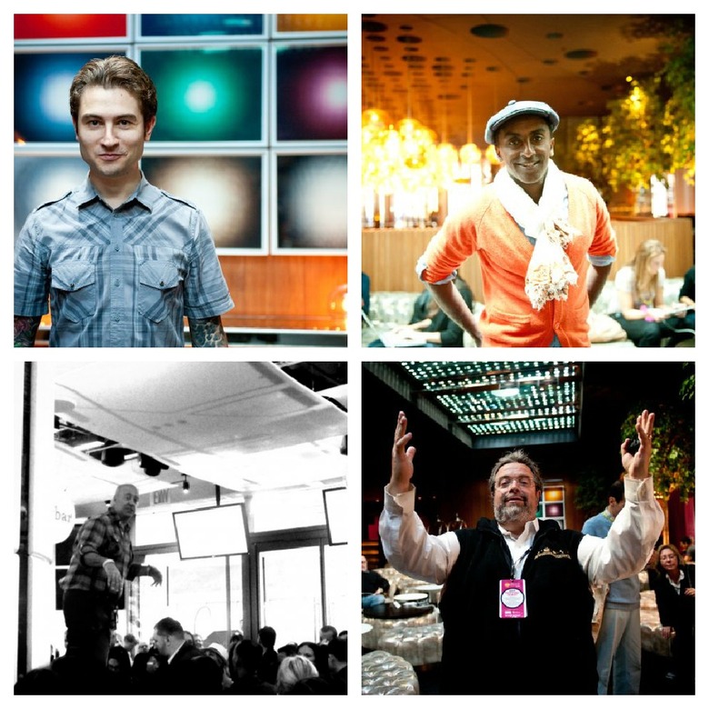 Scenes from 2011: Alex Stupak, Marcus Samuelsson, Andrew Zimmern and Drew Nieporent