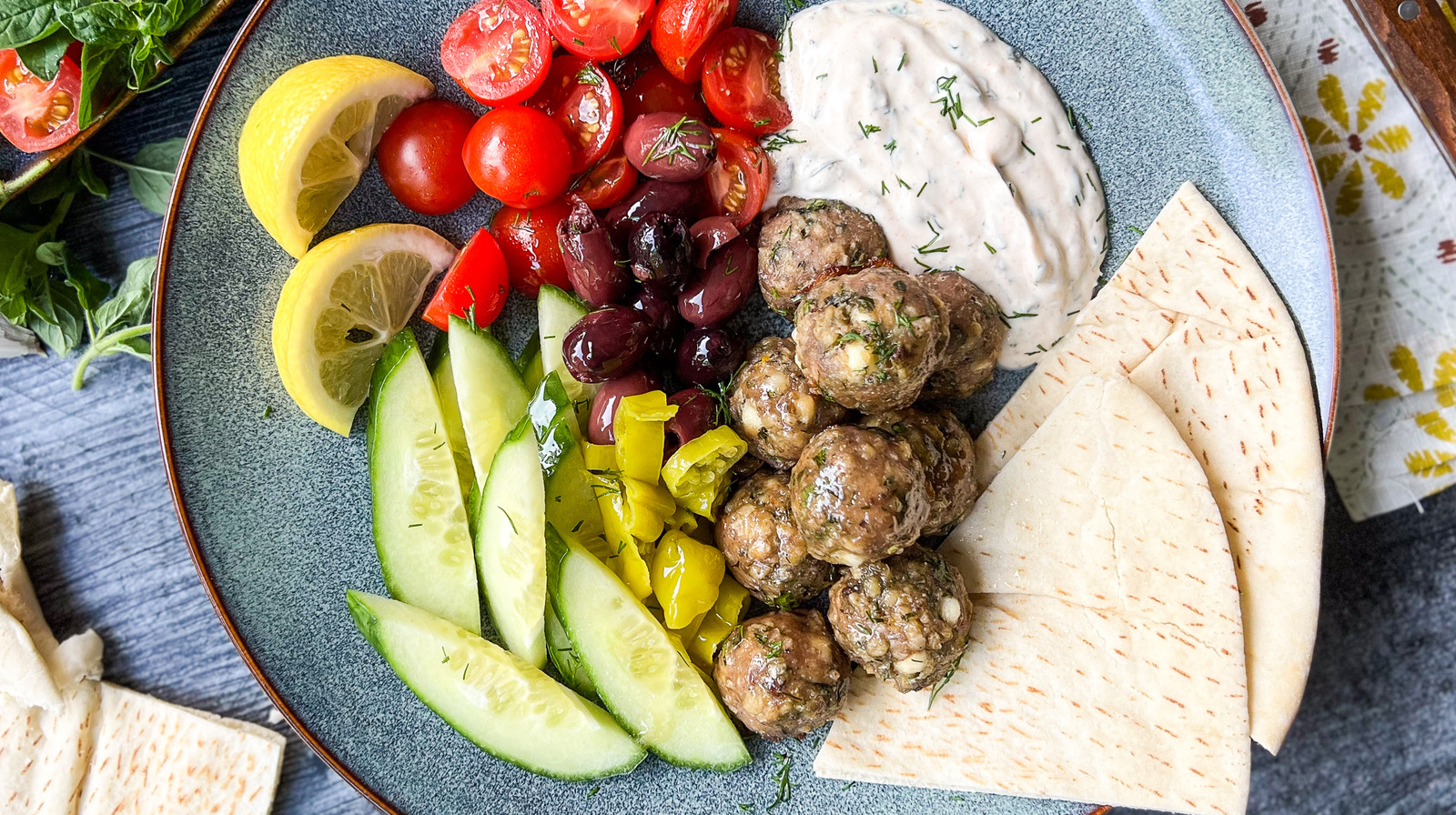 GlutenFree Greek Turkey Meatballs (With Oatmeal) Recipe