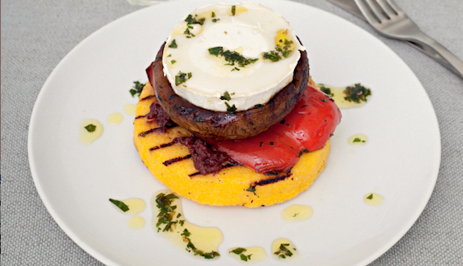 Goat Cheese And Polenta Stack Recipe