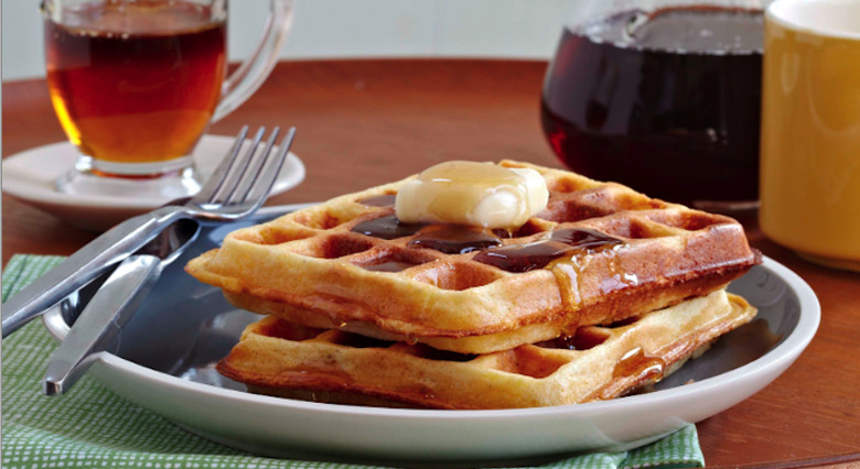 Golden Cornmeal Waffles Recipe