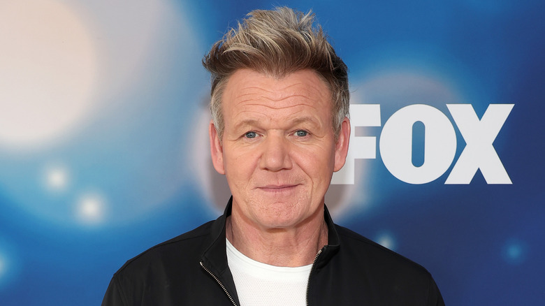 Gordon Ramsay smiling at Fox premier