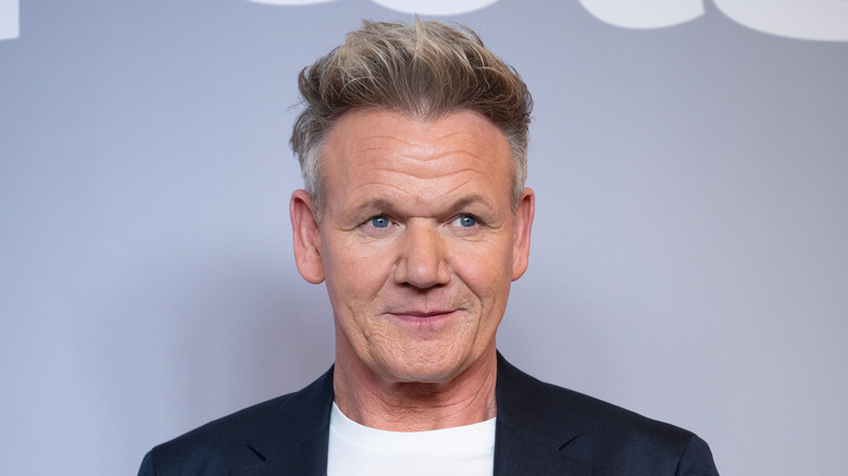 Gordon Ramsay on red carpet of an event.