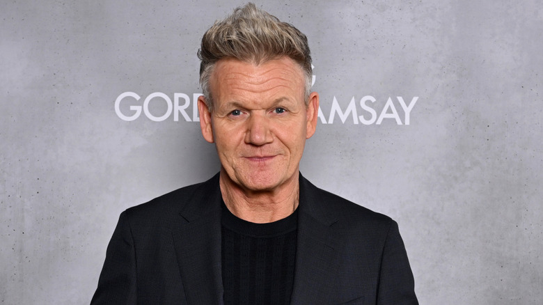 Gordon Ramsay poses at a Netflix event.