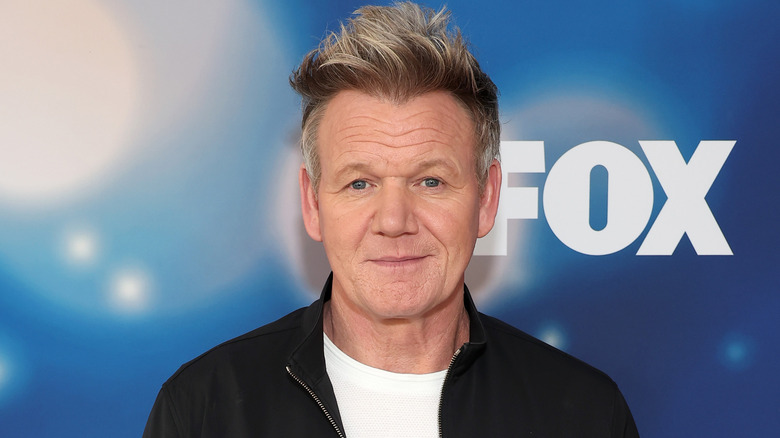 Gordon Ramsay on step and repeat