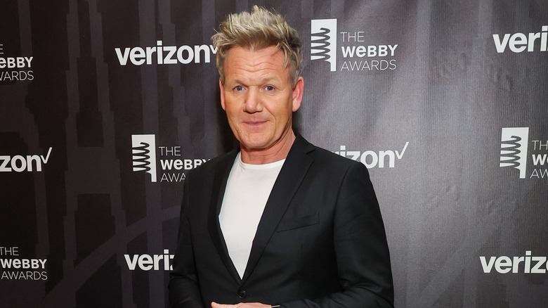 Gordon Ramsay in black blazer