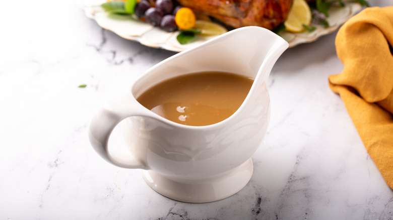 Turkey gravy boat