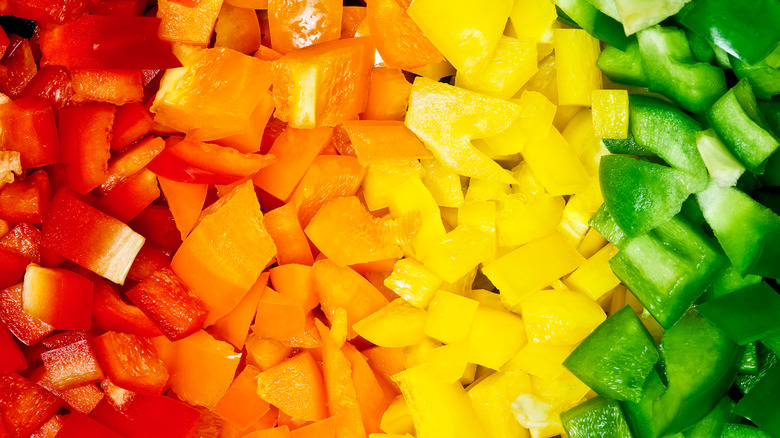 Diced peppers