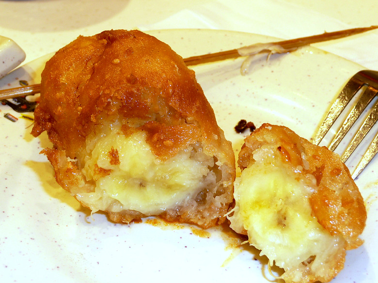 Deep fried bananas with Grand Marnier is, um, bananas