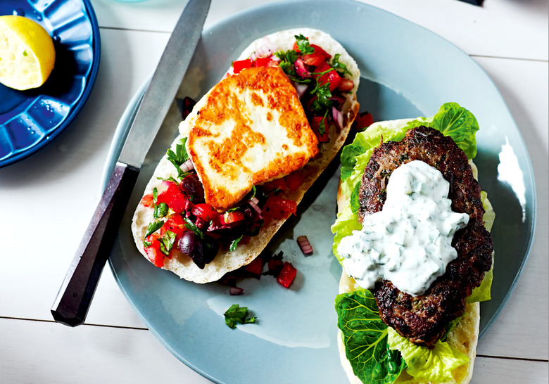 Greek Lamb And Haloumi Burgers Recipe