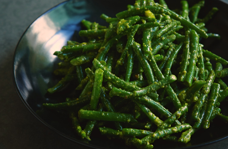 Green Beans With Pistachio Pesto Recipe